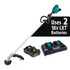 Makita XRU18PT Hedge Trimmer: Battery Power, Double-Sided Blade, 17" Cutting Width