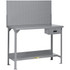 Little Giant. WST2-367236PBDR Stationary Work Benches, Tables; Bench Style: Heavy-Duty Use Workbench ; Edge Type: Square ; Leg Style: Fixed with Pre-Drill Holes for Anchoring ; Depth (Inch): 36 ; Color: Gray ; Maximum Height (Inch): 60