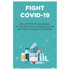 AccuformNMC Sign: Rectangle, "Fight COVID-19" PST187C
