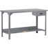 Little Giant. WST2-3060-36-DR Stationary Work Benches, Tables; Bench Style: Welded Work Table ; Edge Type: Square ; Leg Style: 4-Leg; Fixed ; Depth (Inch): 60in ; Color: Gray ; Maximum Height (Inch): 36in