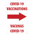 AccuformNMC Sign: Rectangle, "COVID-19 Vaccinations" SFS118C