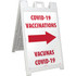 AccuformNMC Sign: Rectangle, "COVID-19 Vaccinations" SFS118CKIT