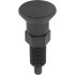 KIPP K0630.201206A5 1/2-13, 17mm Thread Length, 6mm Plunger Diam, Hardened Locking Pin Knob Handle Indexing Plunger