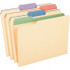 Pendaflex PFX84101 File Folders with Top Tab: Letter, Assorted, 50/Pack