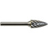 Mastercut Tool SG-5MMNX Burrs; Industry Specification: SG-5MMNX ; Head Shape: Tree with Pointed End ; Cutting Diameter (mm): 12.70 ; Tooth Style: Stainless Steel Cut ; Overall Length (Decimal Inch): 2.7559 ; Overall Length (mm): 70.00mm