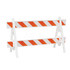 Plasticade 2003W-A8DG Traffic Barricades; Barricade Height (Inch): 40 ; Barricade Width (Inch): 29 ; Reflective: Yes ; Compliance: None