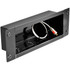 PEERLESS INDUSTRIES, INC. Peerless-AV IBA3  Recessed Cable Management and Power Storage Accessory Box - Cable Manager - Gloss Black - 1 - Cold Rolled Steel