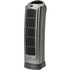 Warm up on a winters day with this Lasko electric tower heater. Bringing a touch of coziness to your living room, bedroom or office, this oscillating space heater quickly and evenly heats a room with ease.  Easy to use convection heater with electric touch control.  With 2 heat settings for adaptable warmth, plus an auto-thermostat mode for ease.  Up to 1500 W of heating power.  Oscillating tower design keeps you toasty all over in the office or at home.  Safety features including overheat protection and cool-touch housing.  Built-in carry handle makes moving easy.  Gray color, looks smart in any setting.  Measures 23in x 7.25in x 8.5in.