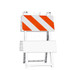 Plasticade 110-WT12HIP Traffic Barricades; Barricade Height (Inch): 42.6 ; Barricade Width (Inch): 24 ; Reflective: Yes ; Compliance: MASH Compliant; MUTCD