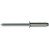 Marson M50247 Open End Blind Rivet: Size 64, Button Head, Aluminum Body, Aluminum Mandrel