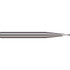 Micro 100 AMRM-013-2 Square End Mill: 1.3 mm Dia, 2 Flutes, 3.9 mm LOC, Solid Carbide, 30 ° Helix