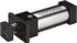 Norgren ND06A-N04-AACM0 Double Acting Rodless Air Cylinder: 2" Bore, 6" Stroke, 250 psi Max, 1/4 NPT Port, Front Flange Mount