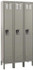 Hallowell U3226-1A-HG 3-Wide Locker: 12" Wide, 11" Deep, 66" High, Padlock