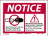 AccuformNMC Sign: Rectangle, "Notice - While Installing Tubes, Do Not Touch Tube Pin To Prevent Electric Shock. Read Instructions Before Installation. It Is Necessary To Remove Or Bypass The Ballast In Fixture Before Installation." CU-262666