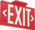 AccuformNMC Fire & Exit Signs; Type: Exit Sign; Exit; Legend: Exit; Message or Graphic: Message & Graphic; Material: Plastic; Language: English; Viewing Points: Single-View 7050100B