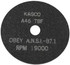 Made in USA 910142 Cut-Off Wheel: Type 1, 7" Dia, 1/32" Thick, 1-1/4" Hole, Aluminum Oxide