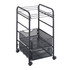 SAFCO PRODUCTS CO 5215BL Safco Onyx Mesh Cart, 27inH x 15 3/4inW x 17inD, Black