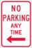 AccuformNMC Tow Away Sign: Rectangle, "No Parking Anytime" TM015J