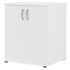 BUSH INDUSTRIES INC. UNS128WH Bush Business Furniture Universal Floor Storage Cabinet With Doors And Shelves, White, Standard Delivery