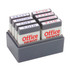 OFFICE DEPOT 032542  Brand Mini Message Stamp Kit, 1in x 1/4in Impression, Blue/Red Ink