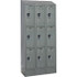 Hallowell URB3228-3ASB-HG 3-Wide Locker: 12" Wide, 78" High, Padlock