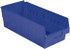 LEWISBins+ SB188-6SE Blu Plastic Hopper Shelf Bin: Blue