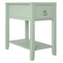 AMERIWOOD INDUSTRIES, INC. 8644918COM Ameriwood Home Novogratz Her Majesty Narrow Side Table, 24inH x 13-13/16inW x 23-5/8inD, Pale Green