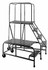 PW Platforms 4SWP2442G 4-Step Steel Platform: 500 lb Capacity, 24" Wide, 40" High