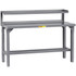 Little Giant. WST1-2448-AH-RS Stationary Work Benches, Tables; Bench Style: Heavy-Duty Work Bench with Riser ; Edge Type: Square ; Leg Style: 4-Leg; Adjustable ; Depth (Inch): 24in ; Color: Gray ; Maximum Height (Inch): 41in