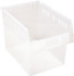 Quantum Storage QSB807CL Plastic Hopper Shelf Bin: Clear