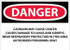 AccuformNMC Sign: Rectangle, "Danger - Cadmium May Cause Cancer" D28AD