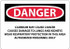 AccuformNMC Sign: Rectangle, "Danger - Cadmium May Cause Cancer" D28A