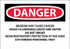 AccuformNMC Sign: Rectangle, "Danger - Benzene May Cause Cancer" D27P