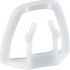 HexArmor. 17-21001 Hard Hat Goggle Clip: High Density Polyethylene, White