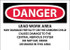 AccuformNMC Sign: Rectangle, "Danger - Lead Work Area May Damage Fertility Or The Unborn Child" D26PB