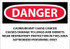 AccuformNMC Sign: Rectangle, "Danger - Cadmium May Cause Cancer" D28RC