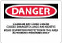 AccuformNMC Sign: Rectangle, "Danger - Cadmium May Cause Cancer" D28R