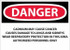 AccuformNMC Sign: Rectangle, "Danger - Cadmium May Cause Cancer" D28PD
