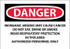 AccuformNMC Sign: Rectangle, "Danger - Inorganic Arsenic May Cause Cancer" D32P