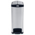 RUBBERMAID 1901993  Slim Jim Step-On Stainless Steel End Step Container, 13 Gallons, Black