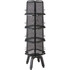 SAFCO PRODUCTS CO 5580BL Safco Mesh Rotating Magazine Stand With 16 Pockets, 58.6inH x 18.3inW x 18.3inD, Black