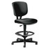 HNI CORPORATION HON 5705SB11T  Volt Bonded Leather Task Stool, Extended Height And Foot Ring, Black