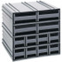 Quantum Storage QIC-8143GY 12 Bin Interlocking Storage Cabinets