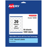 AVERY PRODUCTS CORPORATION 94506-WMP50 Avery Permanent Labels With Sure Feed, 94506-WMP50, Round, 1-1/2in Diameter, White, Pack Of 1,000