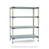 Metro MF-184274G-S-4 Plastic Shelving; Shelving Type: Starter ; Shelf Style: Ventilated ; Shelf Type: Adjustable ; Shelf Capacity: 2000lb ; Overall Height: 74.1875in ; Overall Width: 42