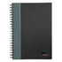 Perfect for todays executive! These stylish notebooks have black hard covers, gray spines and metallic accents that give them a distinct look.  Double-wire binding adds durability, prevents snagging and allows the cover to completely fold back.  Notebooks contain 192 white, legal-ruled sheets and a personal information page.