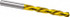 Guhring 9006640027000 Jobber Length Drill Bit: 2.7 mm Dia, 118 °, High Speed Steel