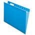 TOPS BRANDS 415215BLU Pendaflex Premium Reinforced Color Hanging File Folders, Letter Size, Blue, Pack Of 25 Folders