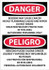 AccuformNMC Sign: Rectangle, "Danger - Benzene May Cause Cancer" ESD27AC