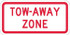 AccuformNMC Tow Away Sign: Rectangle, "Tow Away Zone" TMA55J